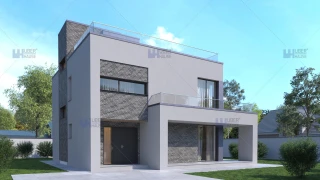 Proiect casa cu 2 etaje - 3 terase - jacuzzi (139 mp) - Rina Proiect casa cu 2 etaje - 3 terase - jacuzzi (139 mp) - Rina